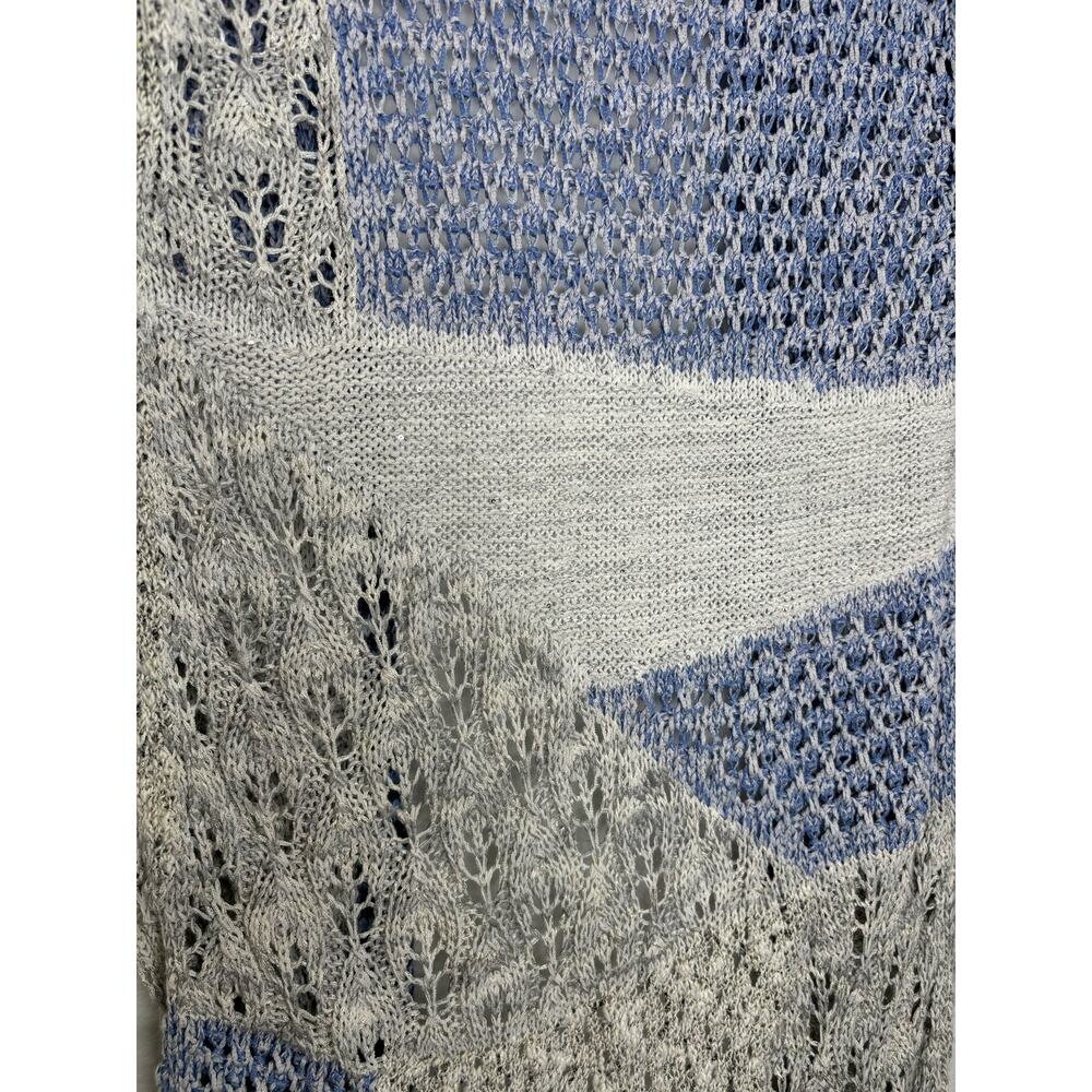 Chico's Patchwork Long Sweater Vest - image 3